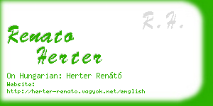 renato herter business card