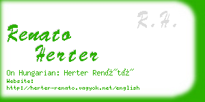 renato herter business card